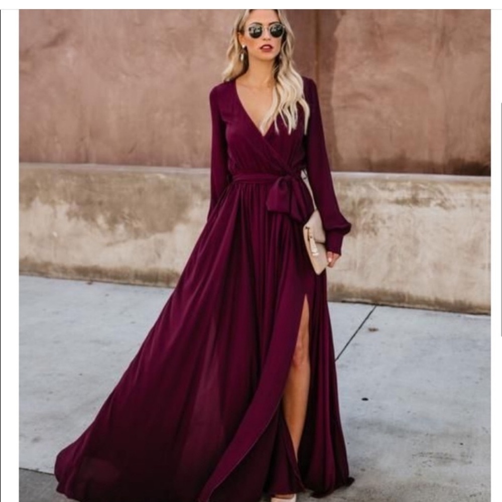 VICI Plum Maxi Dress 010.
